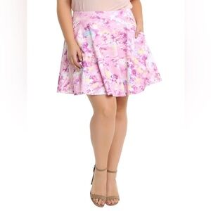 Hot Topic Pink and Purple Skater Skirt